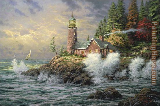 Courage painting - Thomas Kinkade Courage art painting